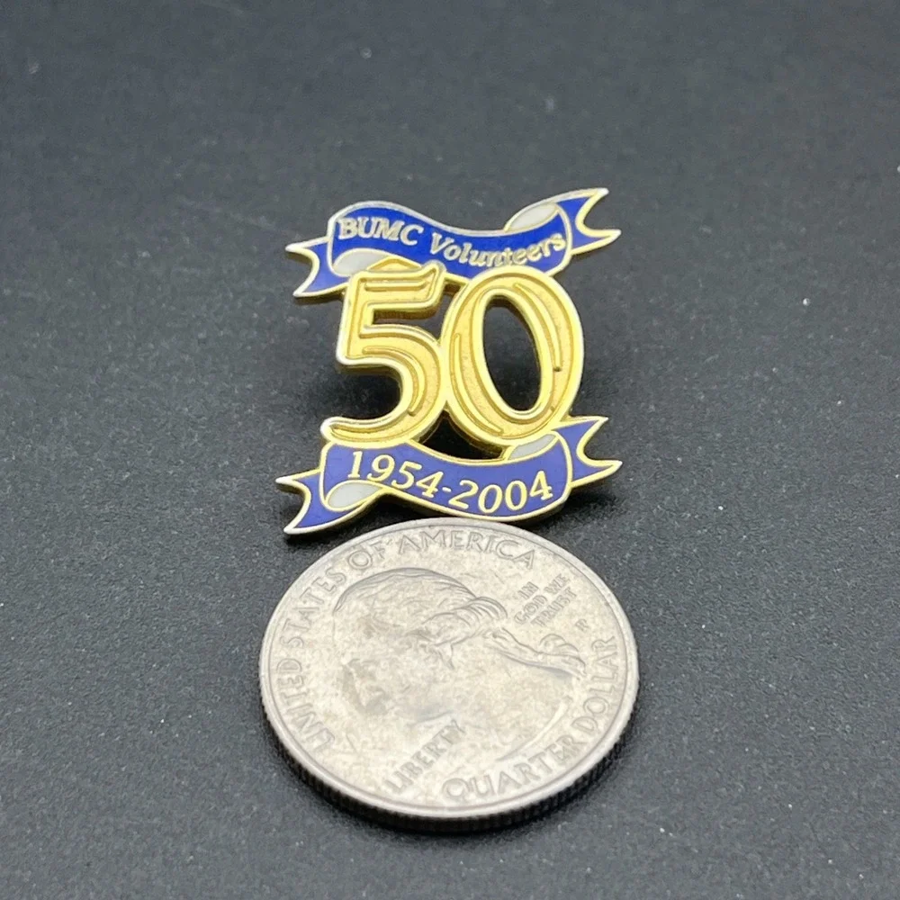 BUMC Volunteers 50‎ Years 1954-2004 Lapel Hat Pin